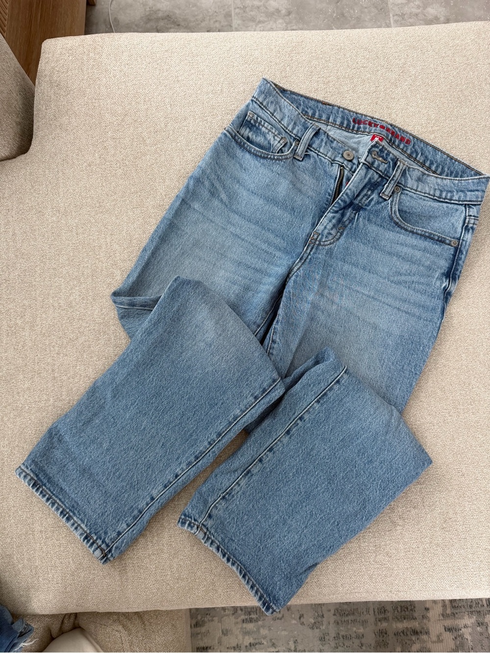 Lucky Brand Zoe High Rise Straight